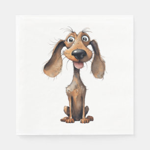Guardanapo De Papel Coleção de Arte de Raças de Cachorro de Desenho An