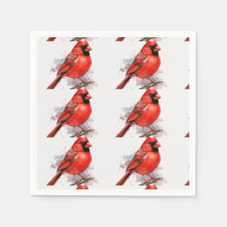 Guardanapo De Papel Coleção de aves (Cardinal)