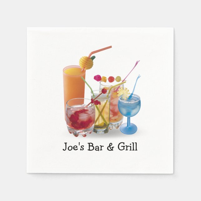Guardanapo De Papel Coleção de bares (Frente)