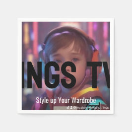 Guardanapo De Papel Coleção de Canais de TV Mnat 1 Napkins