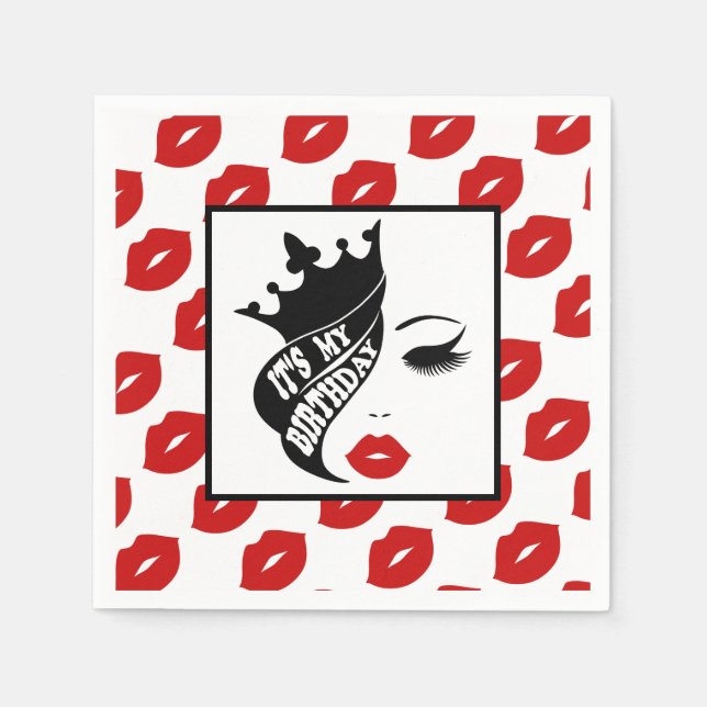 Guardanapo De Papel Coleção de Celebrações Coroa (Frente)