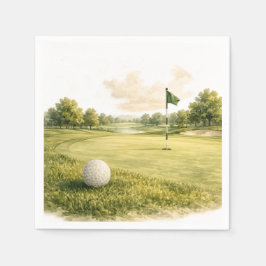 Guardanapo De Papel Coleção de Clubes de Golfe Fairway