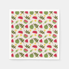 Guardanapo De Papel Coleção de padrões da fruta - Melancia