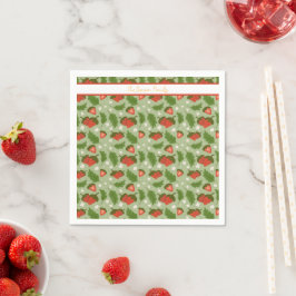 Guardanapo De Papel Coleção de padrões da fruta - Morangos