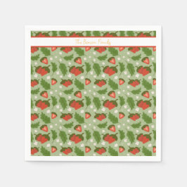 Guardanapo De Papel Coleção de padrões da fruta - Morangos