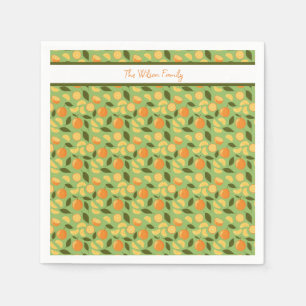 Guardanapo De Papel Coleção de padrões do cesto de frutas - Laranjas