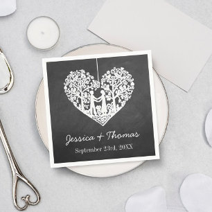 Guardanapo De Papel Coleção de suspensão do casamento do quadro da