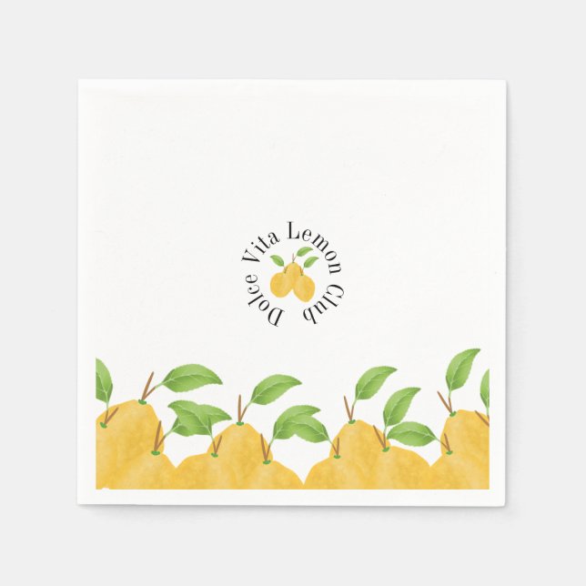 Guardanapo De Papel Coleção Lemon Bloom (Frente)