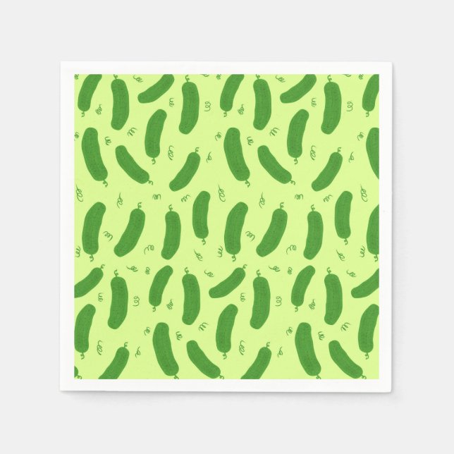 Guardanapo De Papel Coleção Pickle & Fresh estampada (Frente)