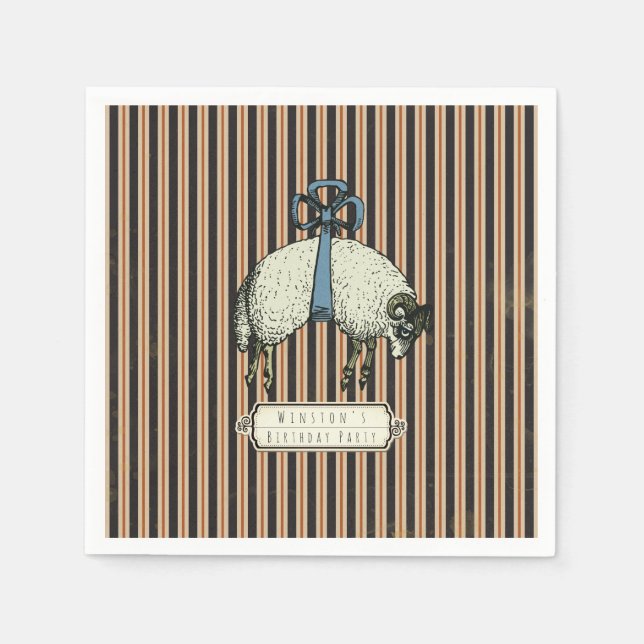 Guardanapo De Papel Coleção Sheep™ do Arco bonito - (Frente)