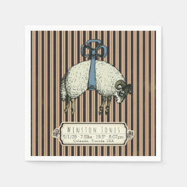 Guardanapo De Papel Coleção Sheep™ do Arco bonito - Informações de Nas