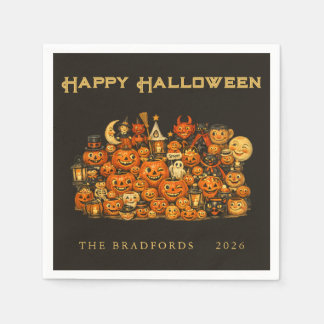 Guardanapo De Papel Coleção Vintage Retro de Memoráveis de Halloween