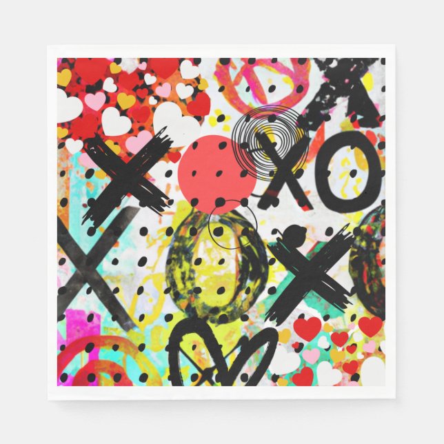 Guardanapo De Papel Coleção XOXOXOXOXOXO (Frente)