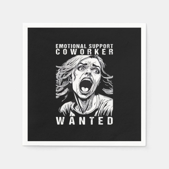 Guardanapo De Papel Colega de Ajuda Emocional - Esvaziamento de Escrit (Frente)