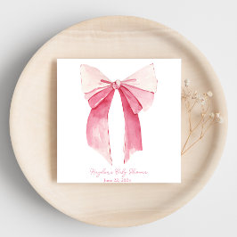 Guardanapo De Papel Colete de Arco Rosa Personalizada Napkin