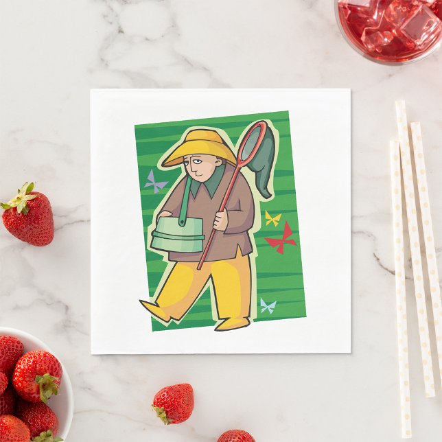 Guardanapo De Papel Coletor de Borboletas (Criador carregado)