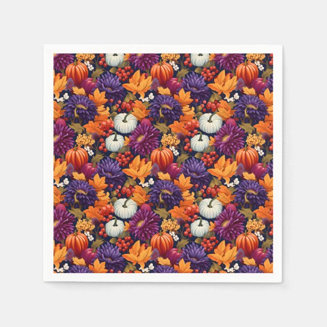 Guardanapo De Papel Colheita de outono Feliz (Frente)