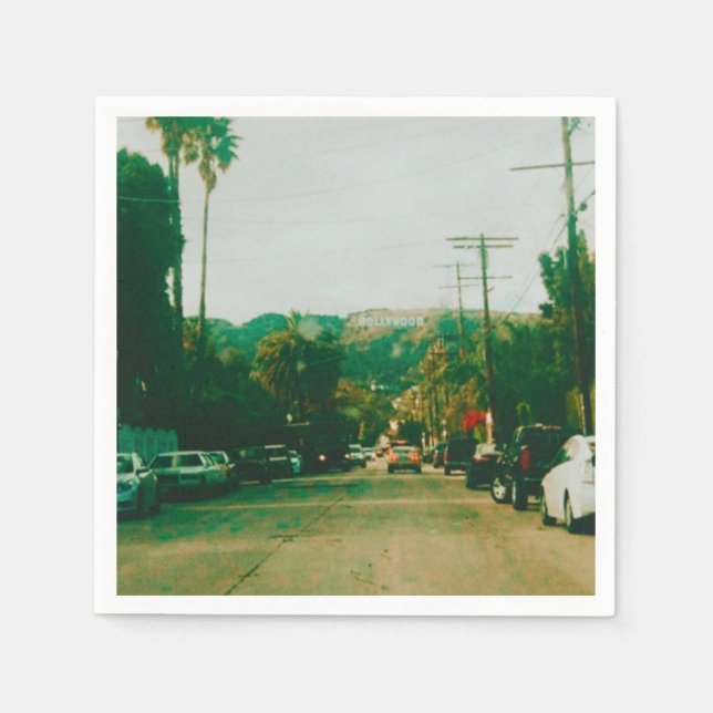 Guardanapo De Papel Colinas de Hollywood (Frente)