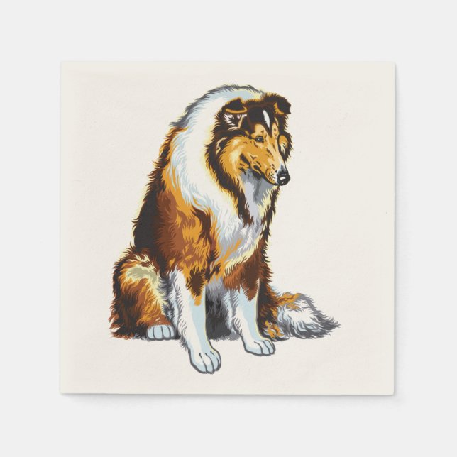 Guardanapo De Papel collie (Frente)
