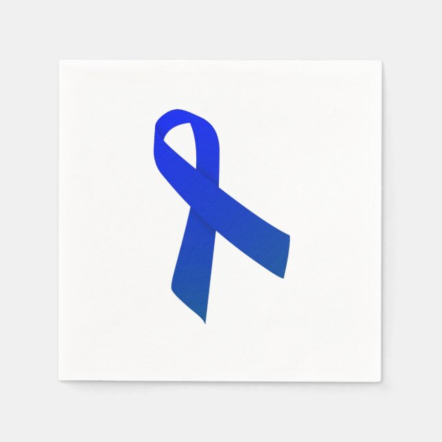 Guardanapo De Papel Colon Cancer Ribbon Napkins (Frente)