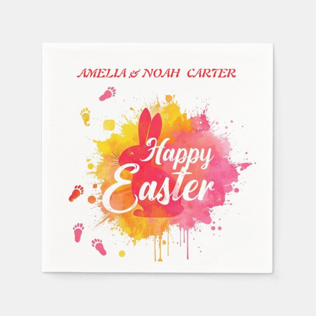 Guardanapo De Papel COLORFUL  Easter BRUNCH & HUNT (Frente)