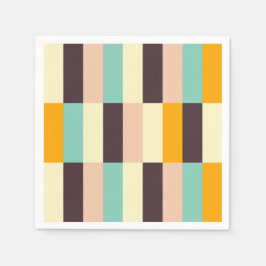 Guardanapo De Papel Colorful geometric pattern with vertical stripes 