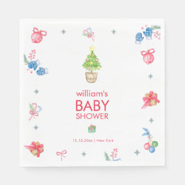 Guardanapo De Papel Colorful It's Cold Outside Winter Baby Shower 