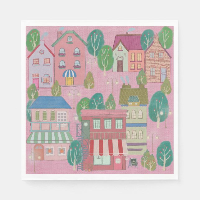 Guardanapo De Papel Colorful Party Paper Napkins  (Frente)