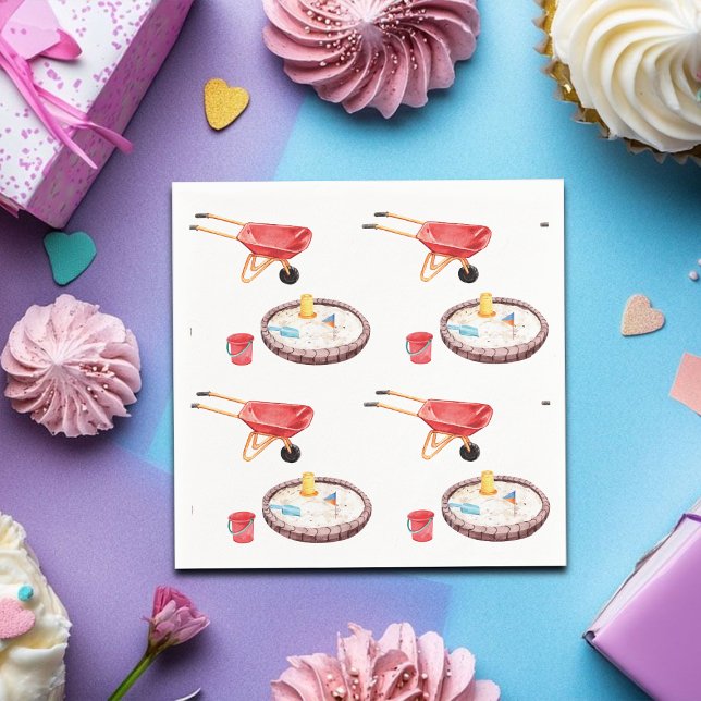 Guardanapo De Papel Colorful Playground Birthday Party (Criador carregado)