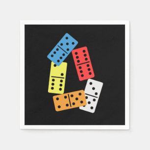 Guardanapo De Papel Colorida Domino Domino Azulejos Puzzler Jogo Prese