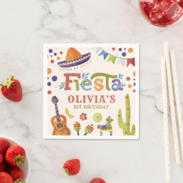 Guardanapo De Papel Colorida Mexicana Fiesta Primeiro Aniversário