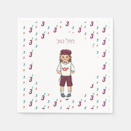 Guardanapo De Papel Colorida número três, raptor do Upsherin