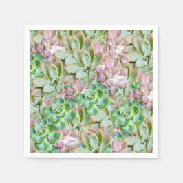 Guardanapo De Papel Colorida Suculenta