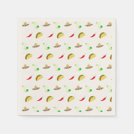 Guardanapo De Papel Colorido Cinco Festivos de Mayo 2025 Dançando Cact