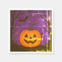 Colorido Halloween Pumpkin Napkins