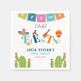 Guardanapo De Papel Colorido Partido Chá de fraldas Fiesta Mexicano