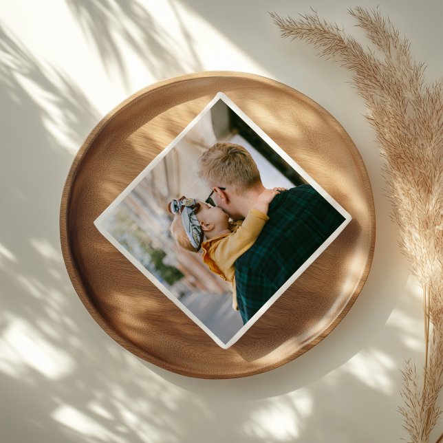 Guardanapo de papel com 1 foto personalizada (Criador carregado)