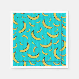 Guardanapo de papel com estampa de banana