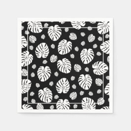 Guardanapo de Papel com Estampa de Folhas de Palme