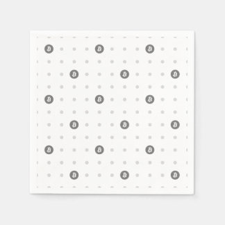 Guardanapo de Papel com Pontos Bitcoin