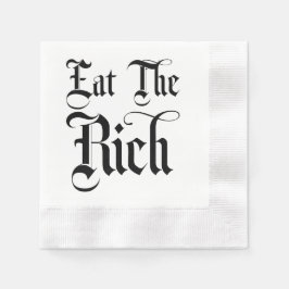 Guardanapo De Papel Coma O Rich Engraçado Cocktail Napkin