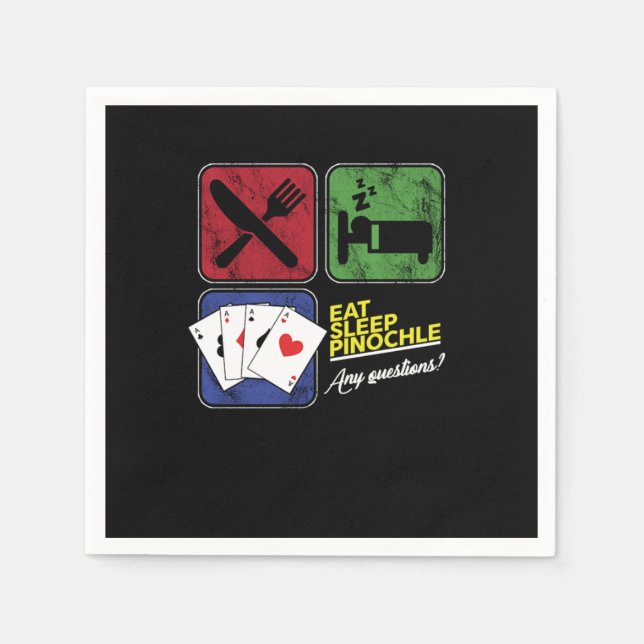 Guardanapo De Papel Coma Placa Gamble Penochle Players Pinochle (Frente)