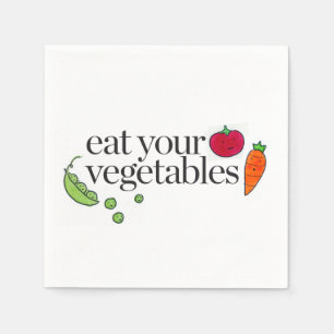 Guardanapo De Papel Coma seus vegetais