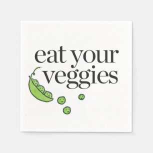 Guardanapo De Papel Coma seus vegetarianos