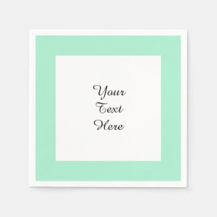 Guardanapo De Papel Combinação de cores de ponta verde clara