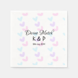 Guardanapo De Papel Combinação divina adicionar nome do casal letra pa