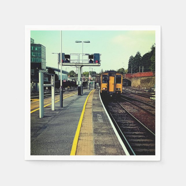 Guardanapo De Papel Comboio nas vias (Frente)