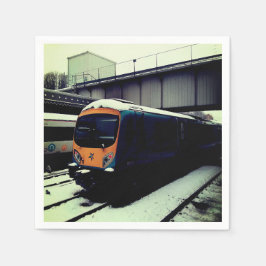 Guardanapo De Papel Comboio Turquoise , na ponte