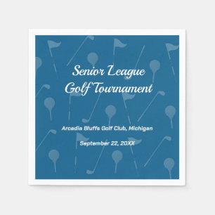 Guardanapo De Papel Começar com Estilo - Louças para Festa de Golfe