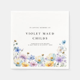 Guardanapo De Papel comemoração do funeral floral